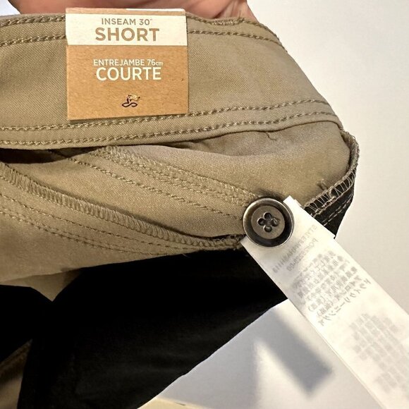 NWT Prana Halle Pant - Short Inseam in Dark Khaki - Size 10 - Picture 4 of 12